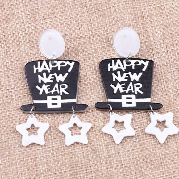 Zodiac Tiger Drop Dangle Earrings New Year Birthday Gift